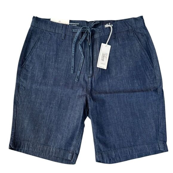 AG Adriano Goldschmied Wells drawstring relaxed tapered shorts cotton sz 32 NWT - Picture 4 of 12